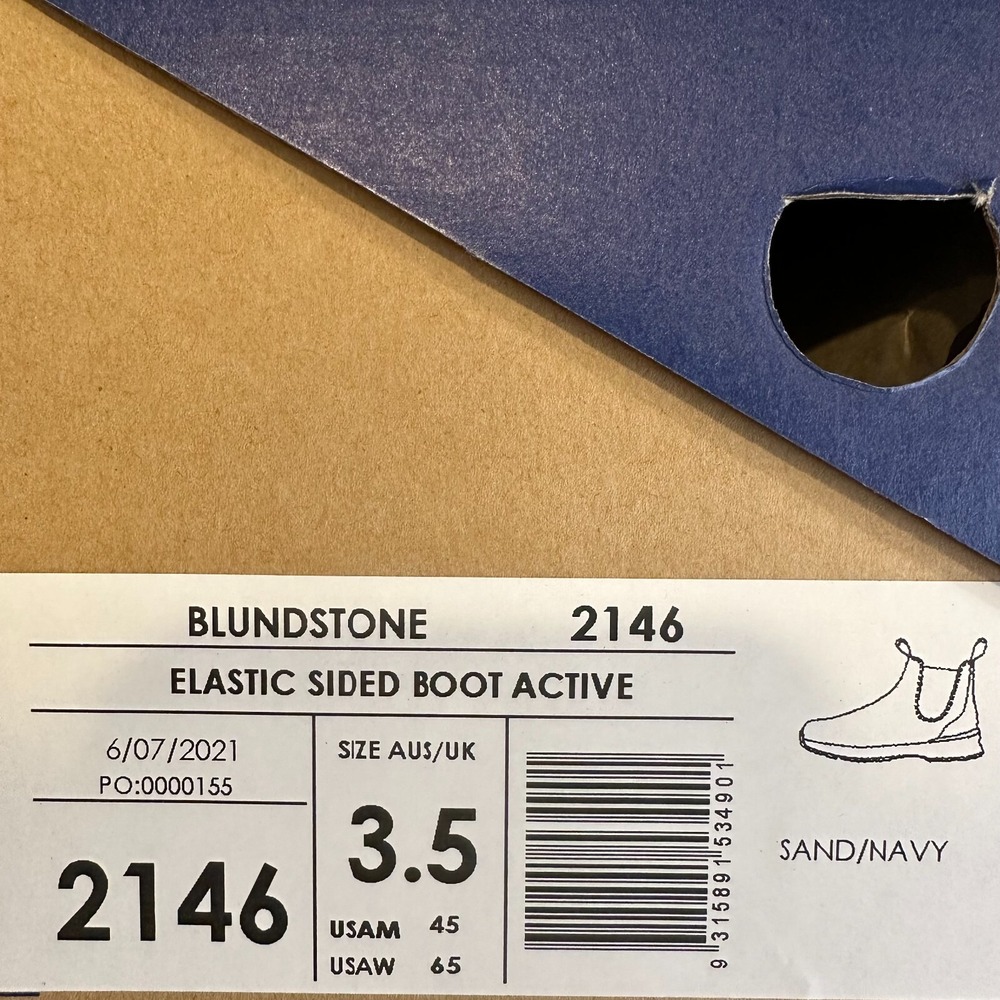 New NIB Womens Blundstone Original 2146 Tan Suede Sneaker Ankle Boots Size 6.5 M - Picture 6 of 6